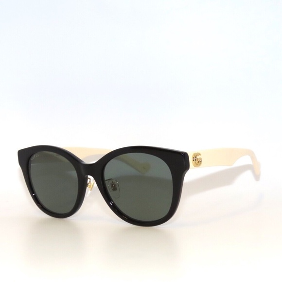 Gucci GG1002SK 1002SK 004 Black White Gray Sunglasses 1002 main image 4
